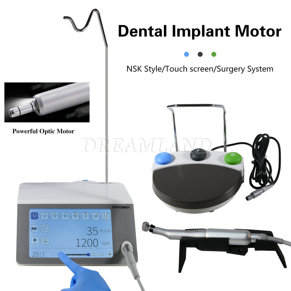 Touch Screen SURGICAL DENTAL LED IMPLANT MOTOR with 20:1 HANDPIECE