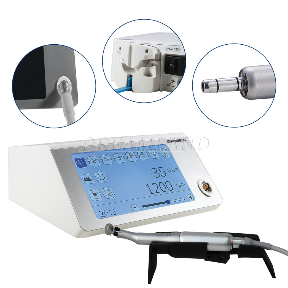 Touch Screen SURGICAL DENTAL LED IMPLANT MOTOR with 20:1 HANDPIECE