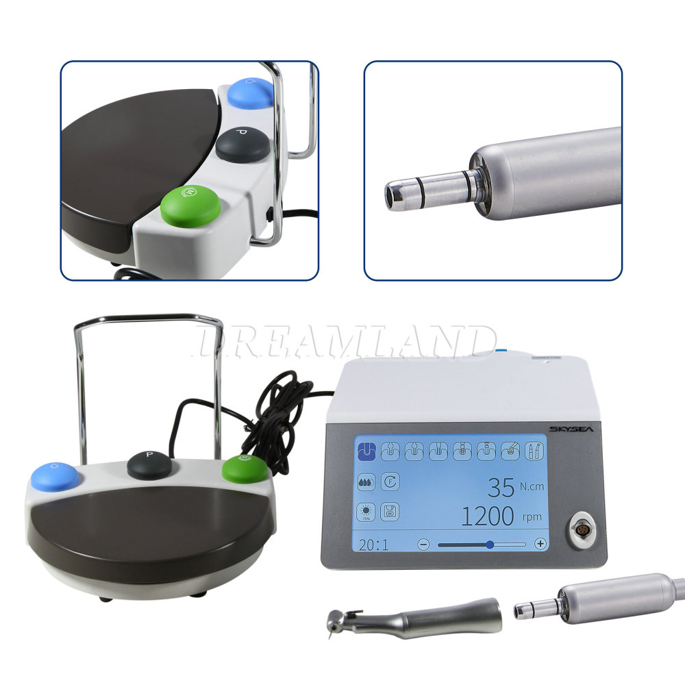 Touch Screen SURGICAL DENTAL LED IMPLANT MOTOR with 20:1 HANDPIECE