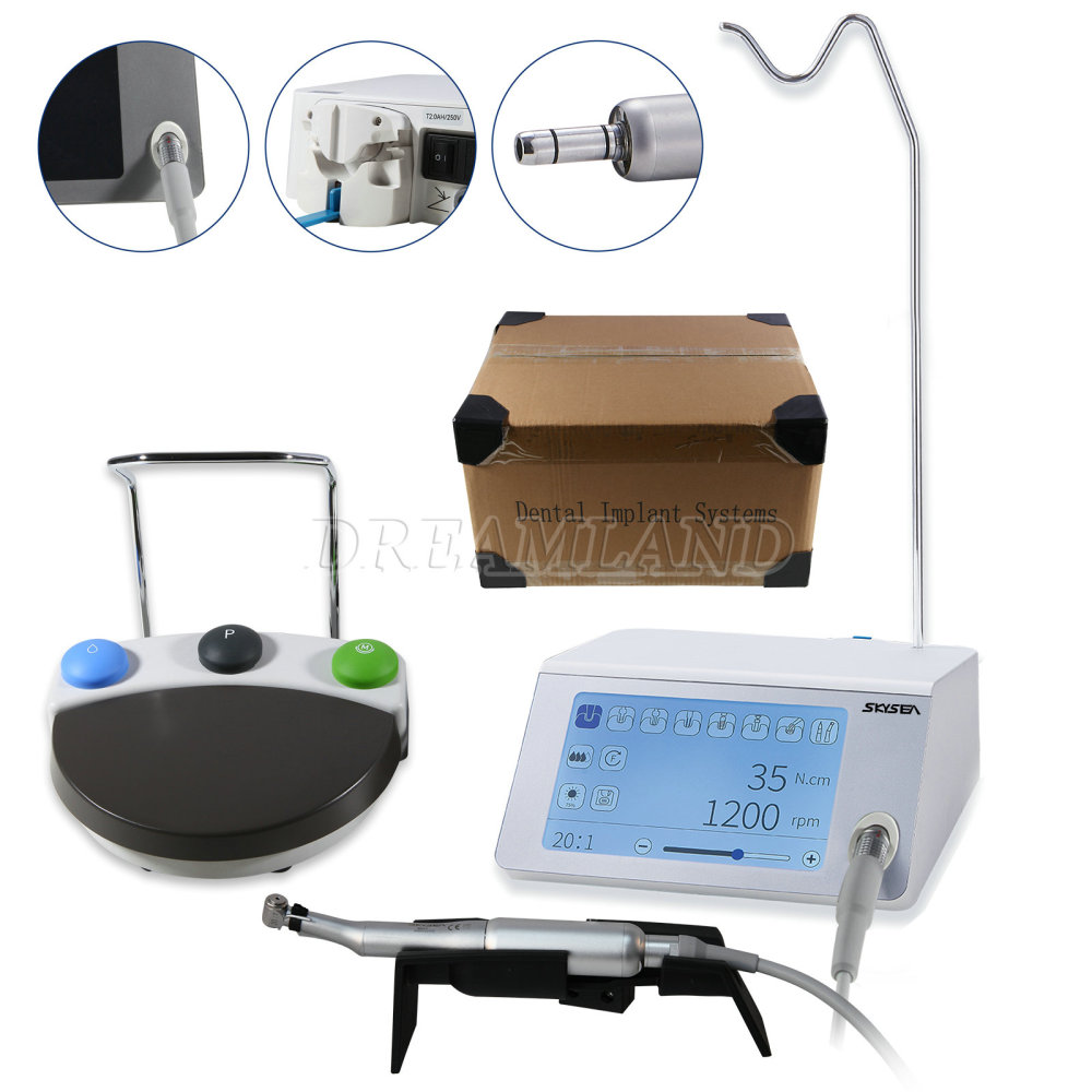 Touch Screen SURGICAL DENTAL LED IMPLANT MOTOR with 20:1 HANDPIECE