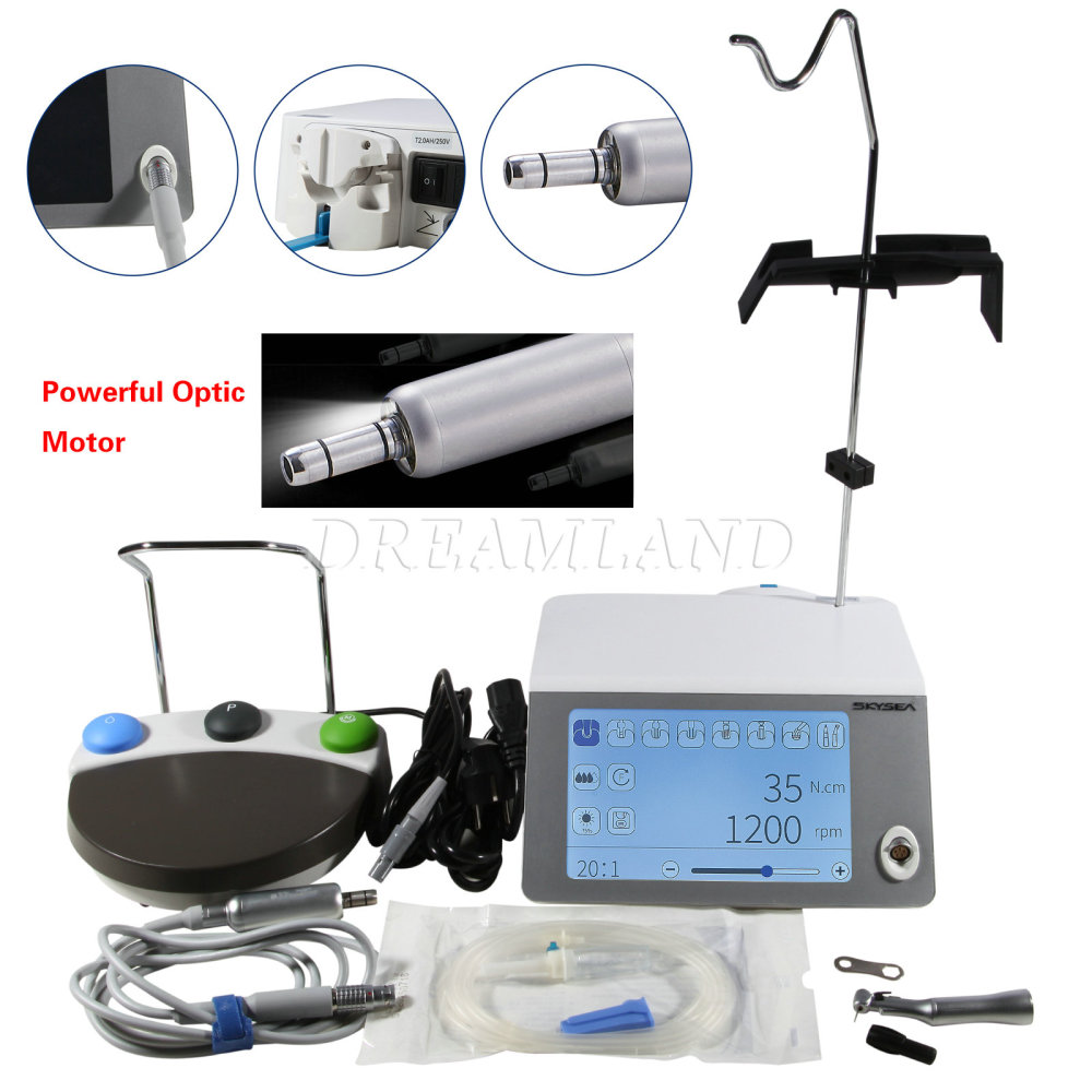 Touch Screen SURGICAL DENTAL LED IMPLANT MOTOR with 20:1 HANDPIECE