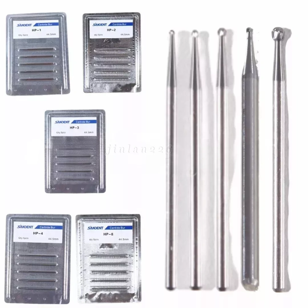 Dental Carbide Burs Straight HP 2.35mm Round For Low Speed Straight handpiece