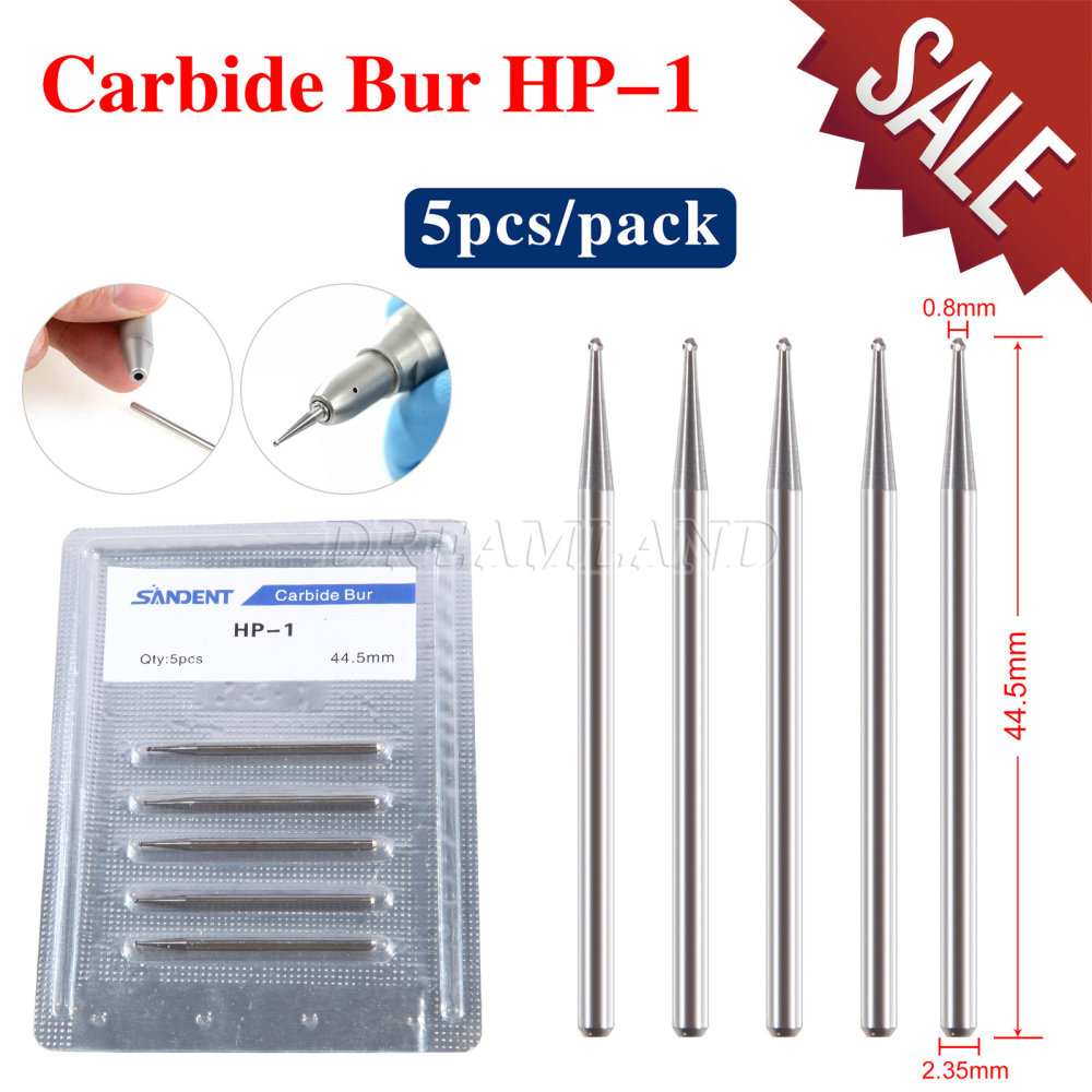 Dental Carbide Burs Straight HP 2.35mm Round For Low Speed Straight handpiece