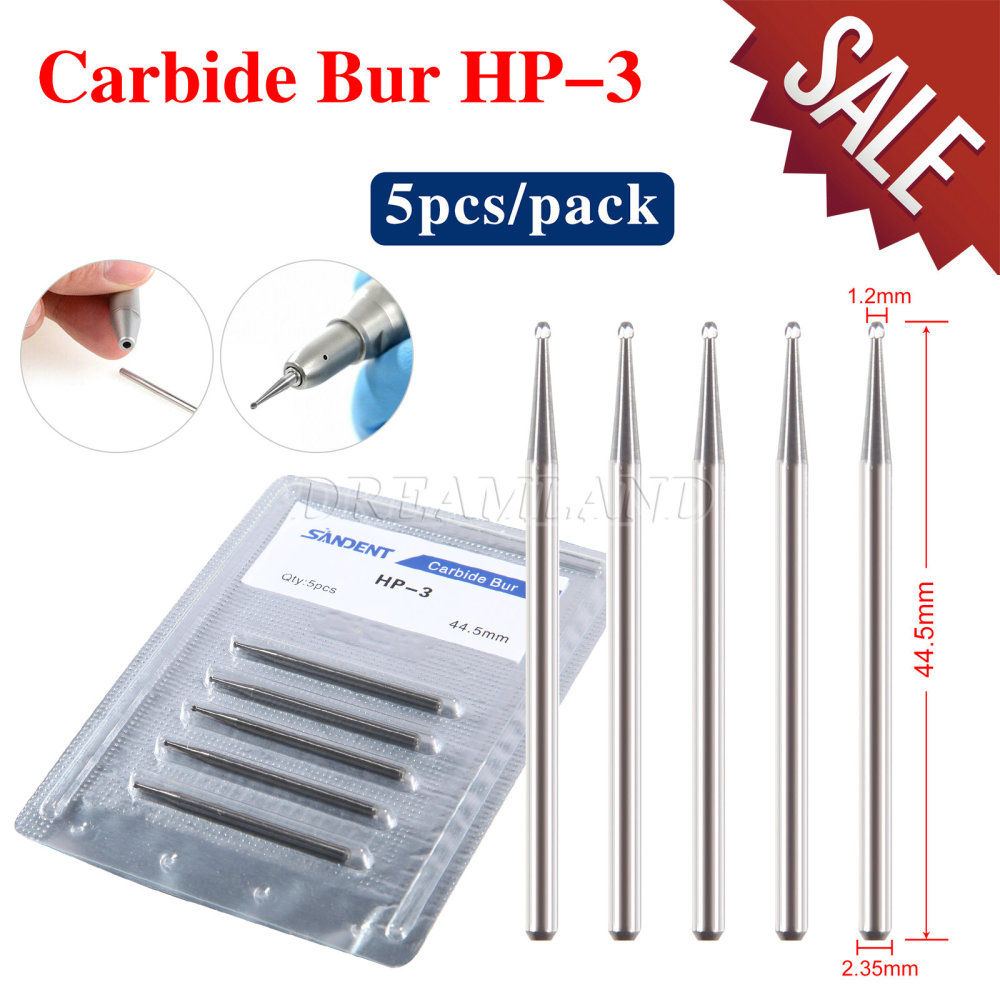 Dental Carbide Burs Straight HP 2.35mm Round For Low Speed Straight handpiece