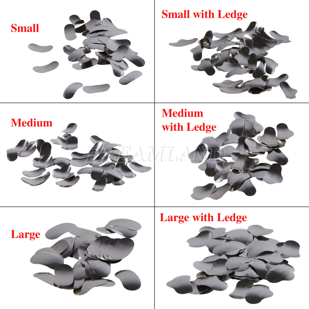 50Pcs Dental Metal Matrices Matrix Band Sectional Contoured Refill S/M/L 35μm