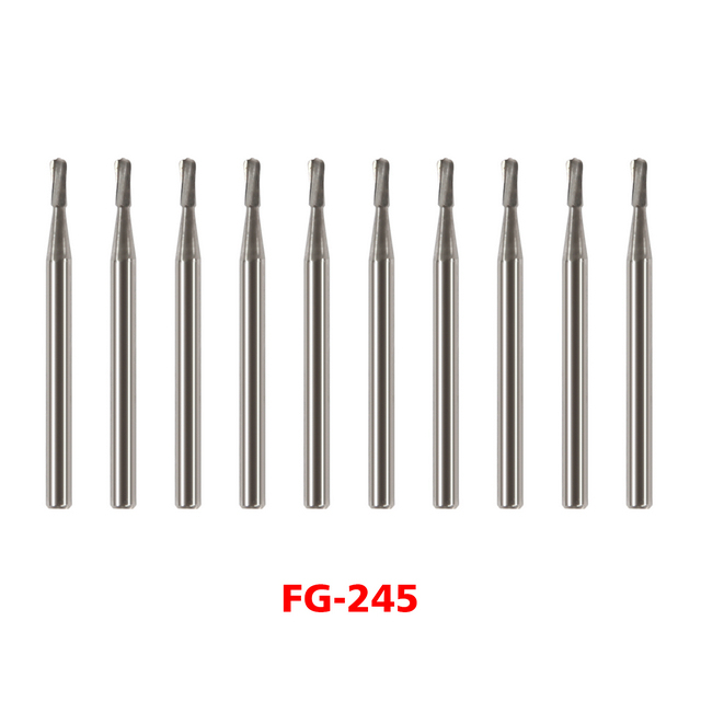 Dental High Speed Handpiece Carbide Burs Steel FG245 FG Bur Drills