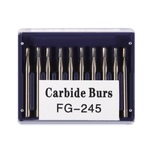 Dental High Speed Handpiece Carbide Burs Steel FG245 FG Bur Drills