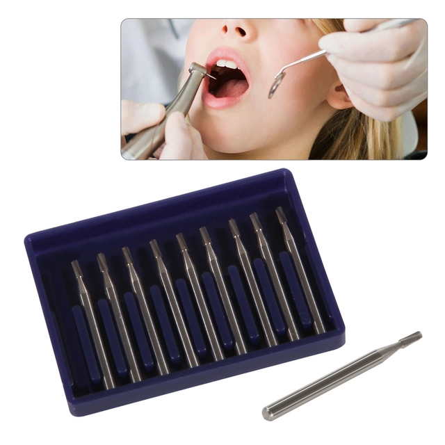 Dental High Speed Handpiece Carbide Burs Steel FG245 FG Bur Drills