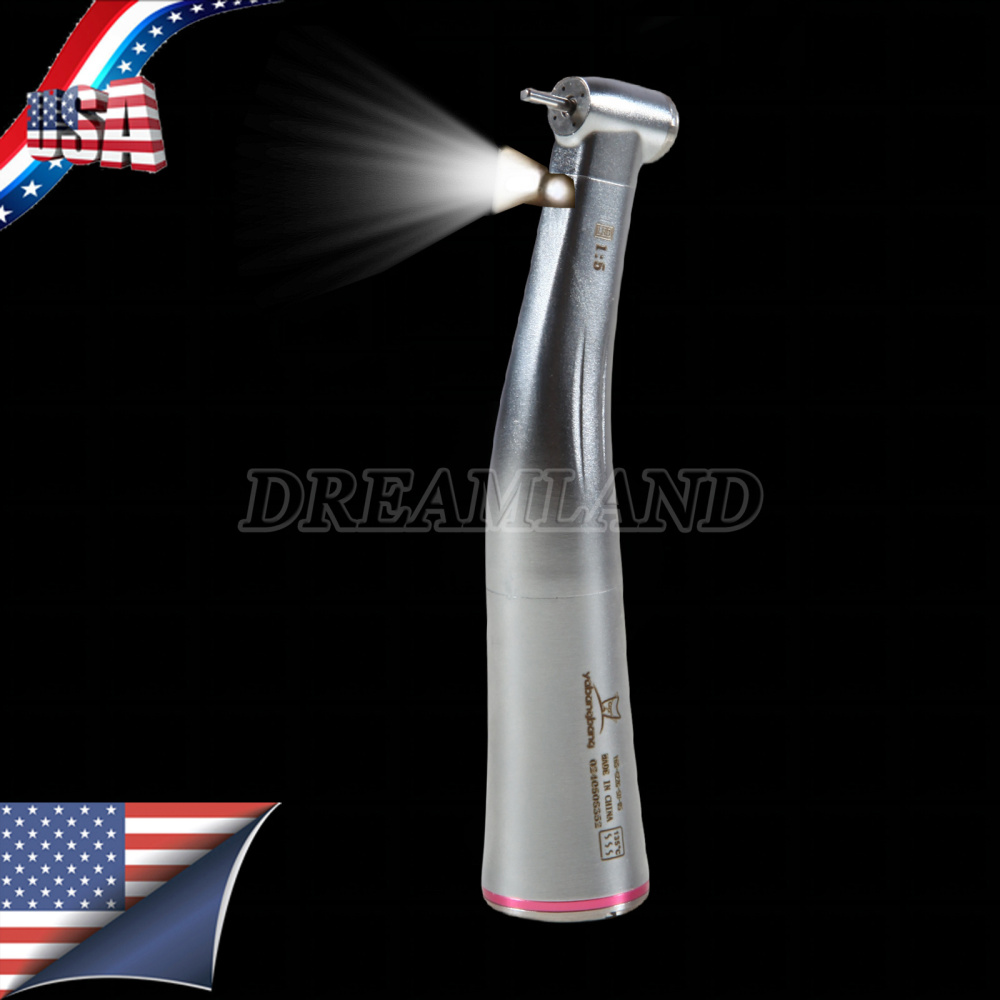 10* Dental LED Fiber Optic Contra Angle 1:5 Electric Handpiece fit NSK STYLE