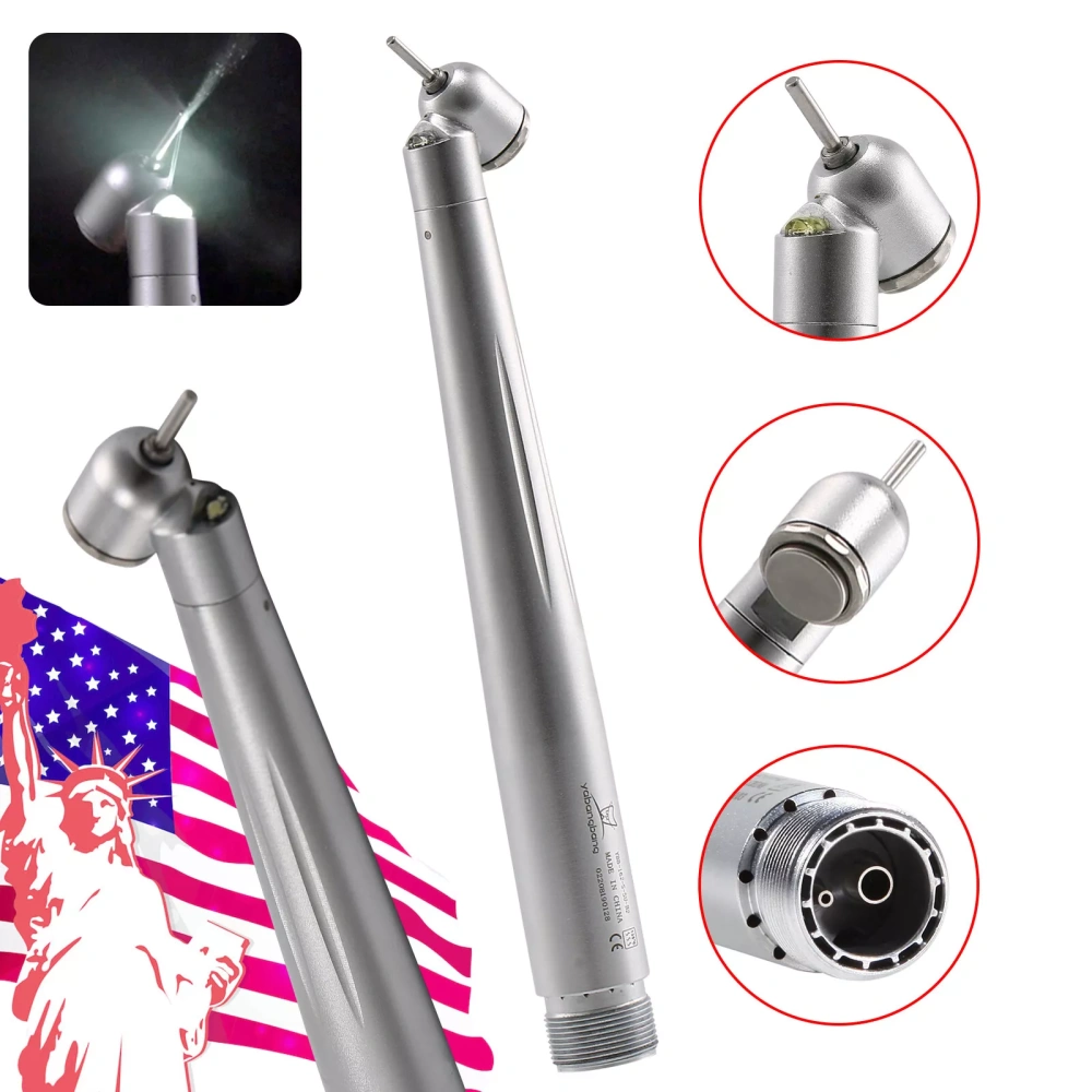 Dental 45 Degree Surgical High Speed Handpiece Push Button LED/Non-LED 4Hole/2Hole