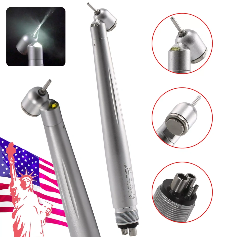 Dental 45 Degree Surgical High Speed Handpiece Push Button LED/Non-LED 4Hole/2Hole