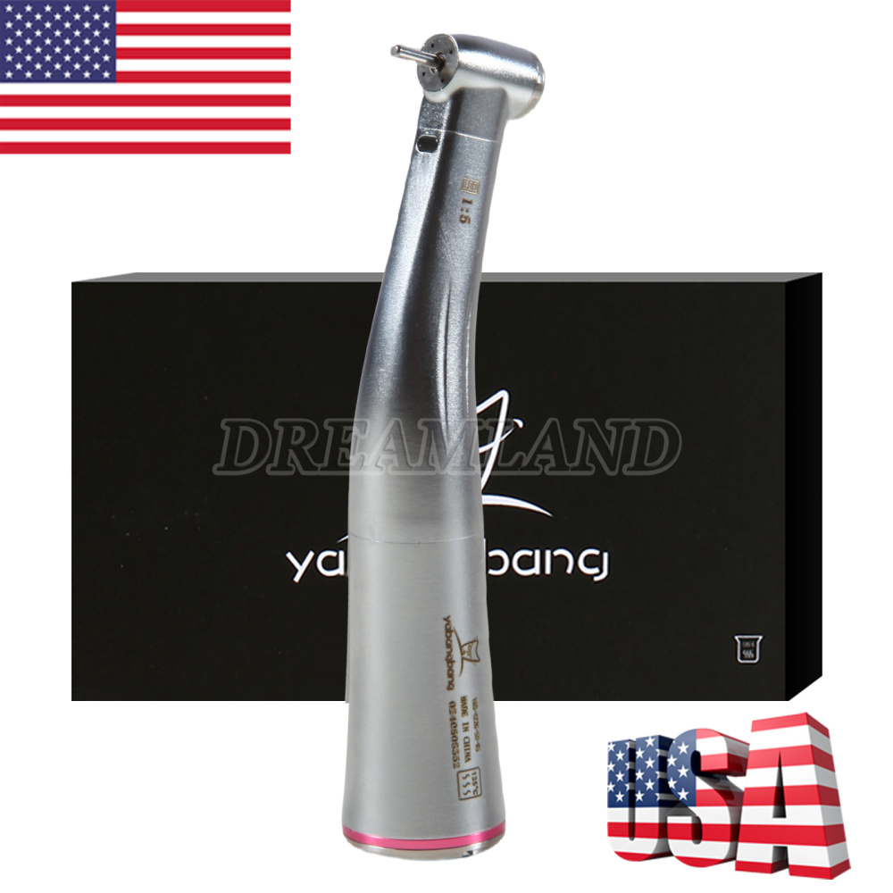 10* Dental LED Fiber Optic Contra Angle 1:5 Electric Handpiece fit NSK STYLE