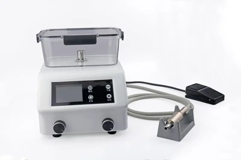 Dental Portable LED Electric Micro Motor with Water tank fit 1:5/1:1 fiber optic handpieces