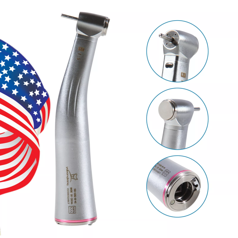 15* Dental LED Fiber Optic Contra Angle 1:5 Electric Handpiece fit NSK STYLE from superdeal369