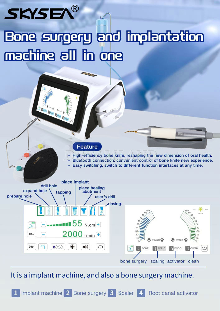 2IN1 Dental Piezo Implant Motor Device & Bone Cutter Surgery