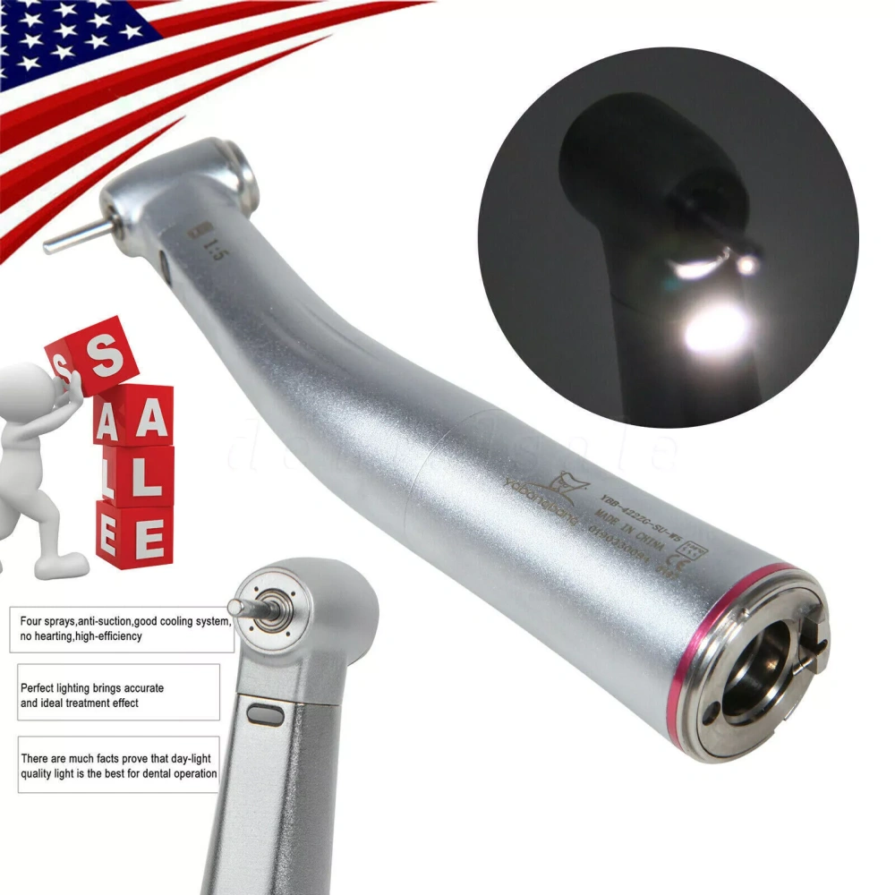 10pcs Yabangbang Dental Electric Handpiece 1:5 Contra Angle Fiber Optic High Speed fit NSK KAVO