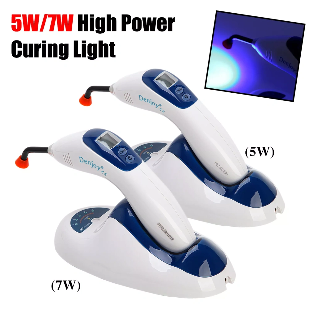 Denjoy Dental Cordless LED Cure Curing Light Lamp W/ Lightmeter 2200MW
