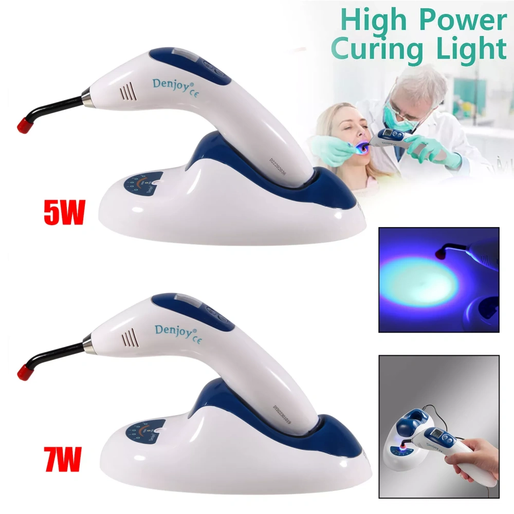 Denjoy Dental Cordless LED Cure Curing Light Lamp W/ Lightmeter 2200MW
