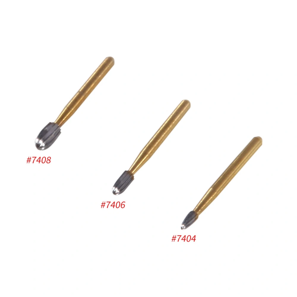 Dental Tungsten Carbide Gold Burs Trimming & Finishing FG 7404/ 7406 /7408