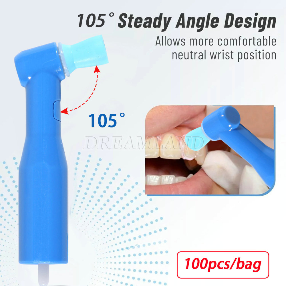 5packs (500pcs) Dental Disposable Prophy Angles Top Quality Latex Free Firm 105°  to USA only