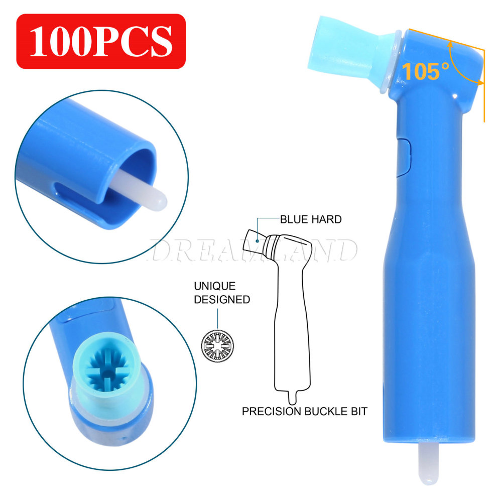 5packs (500pcs) Dental Disposable Prophy Angles Top Quality Latex Free Firm 105°  to USA only
