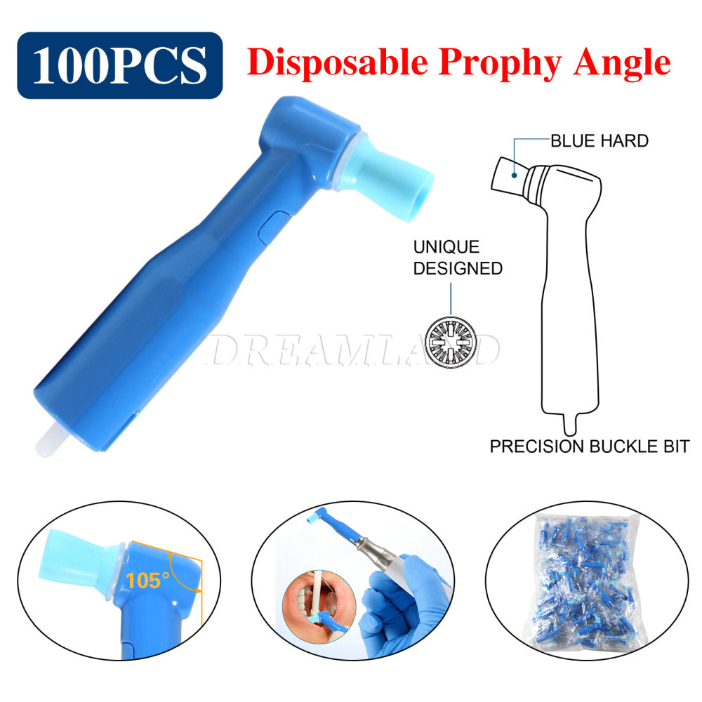 5packs (500pcs) Dental Disposable Prophy Angles Top Quality Latex Free Firm 105°  to USA only