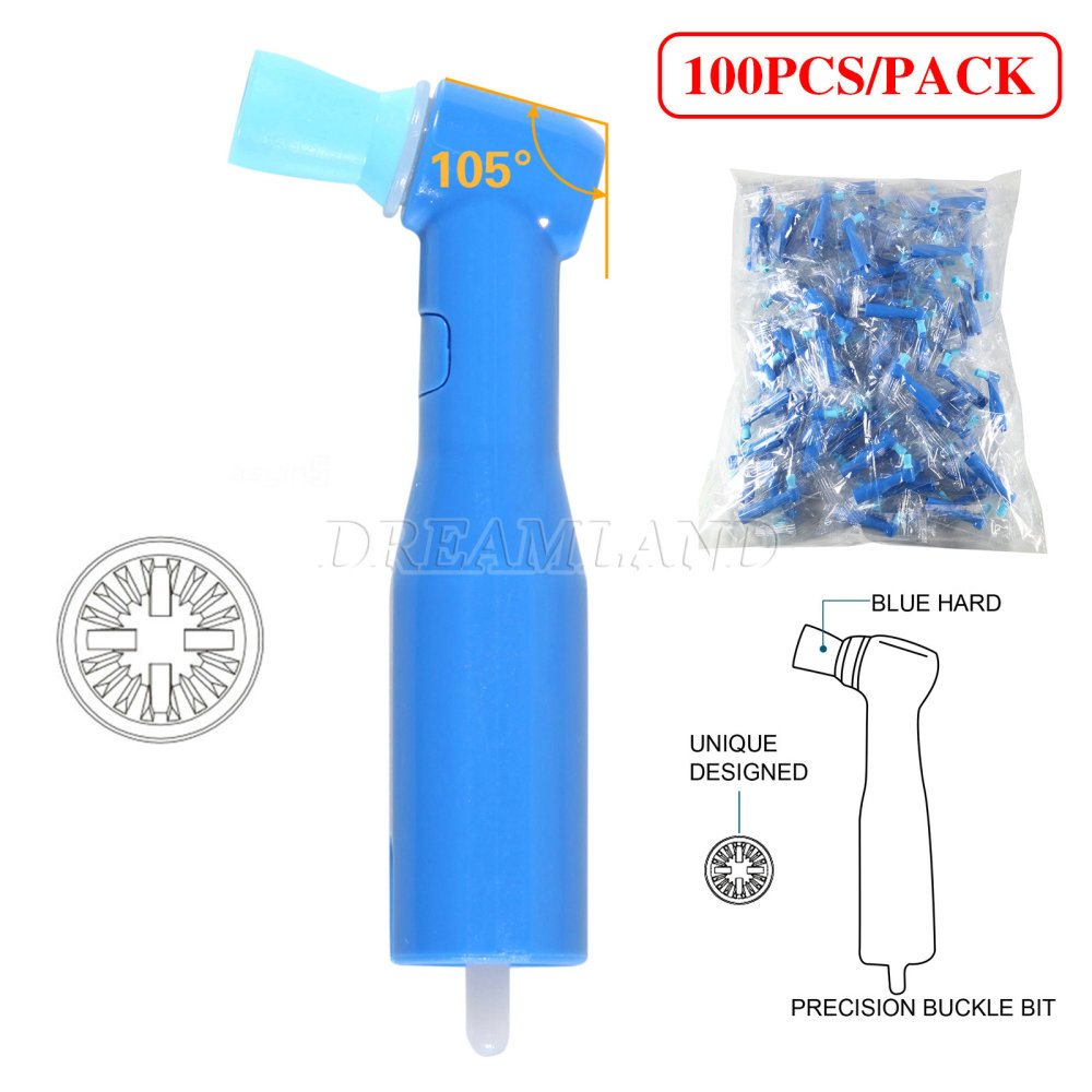 5packs (500pcs) Dental Disposable Prophy Angles Top Quality Latex Free Firm 105°  to USA only