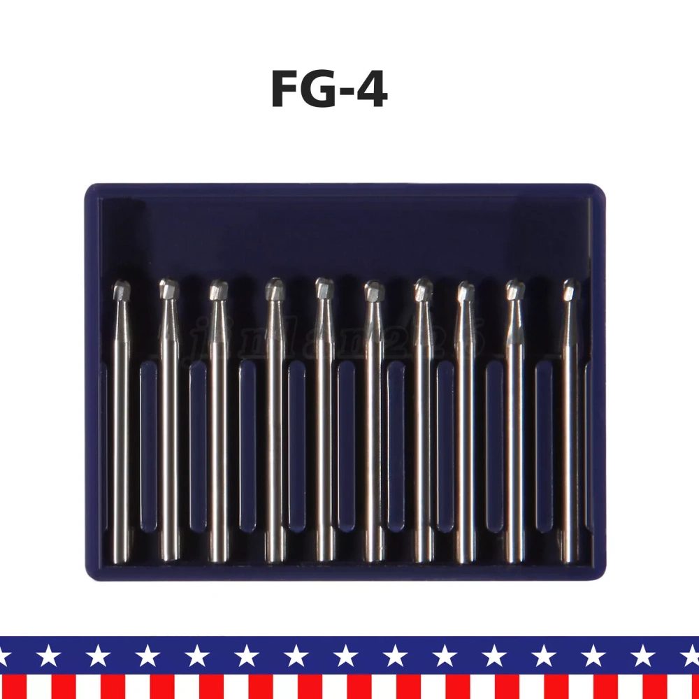 10pcs packing Dental Carbide Burs for High Speed Handpiece FG 1.6mm
