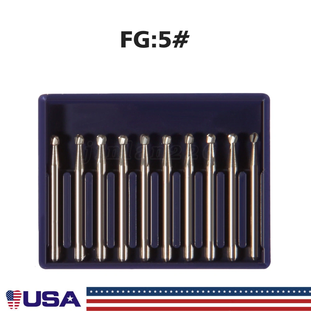 10pcs packing Dental Carbide Burs for High Speed Handpiece FG 1.6mm