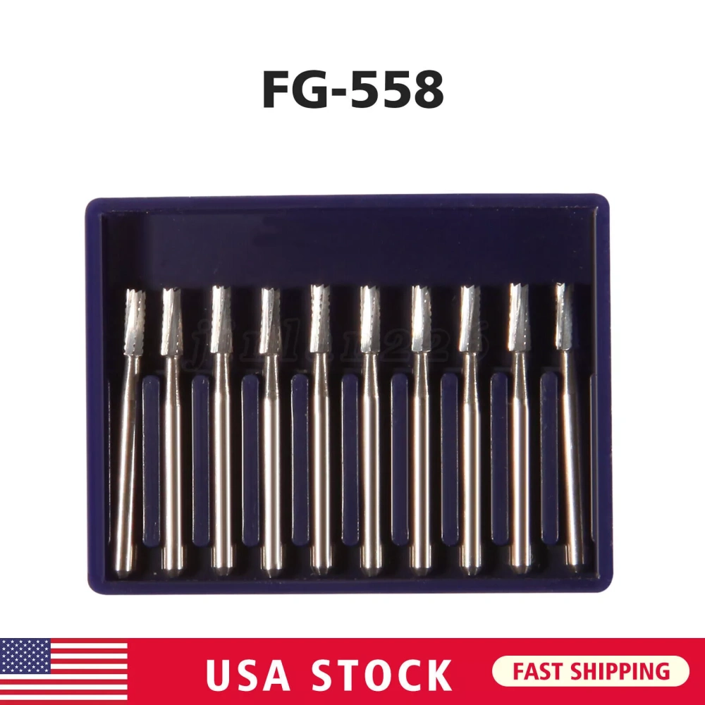 10pcs packing Dental Carbide Burs for High Speed Handpiece FG 1.6mm