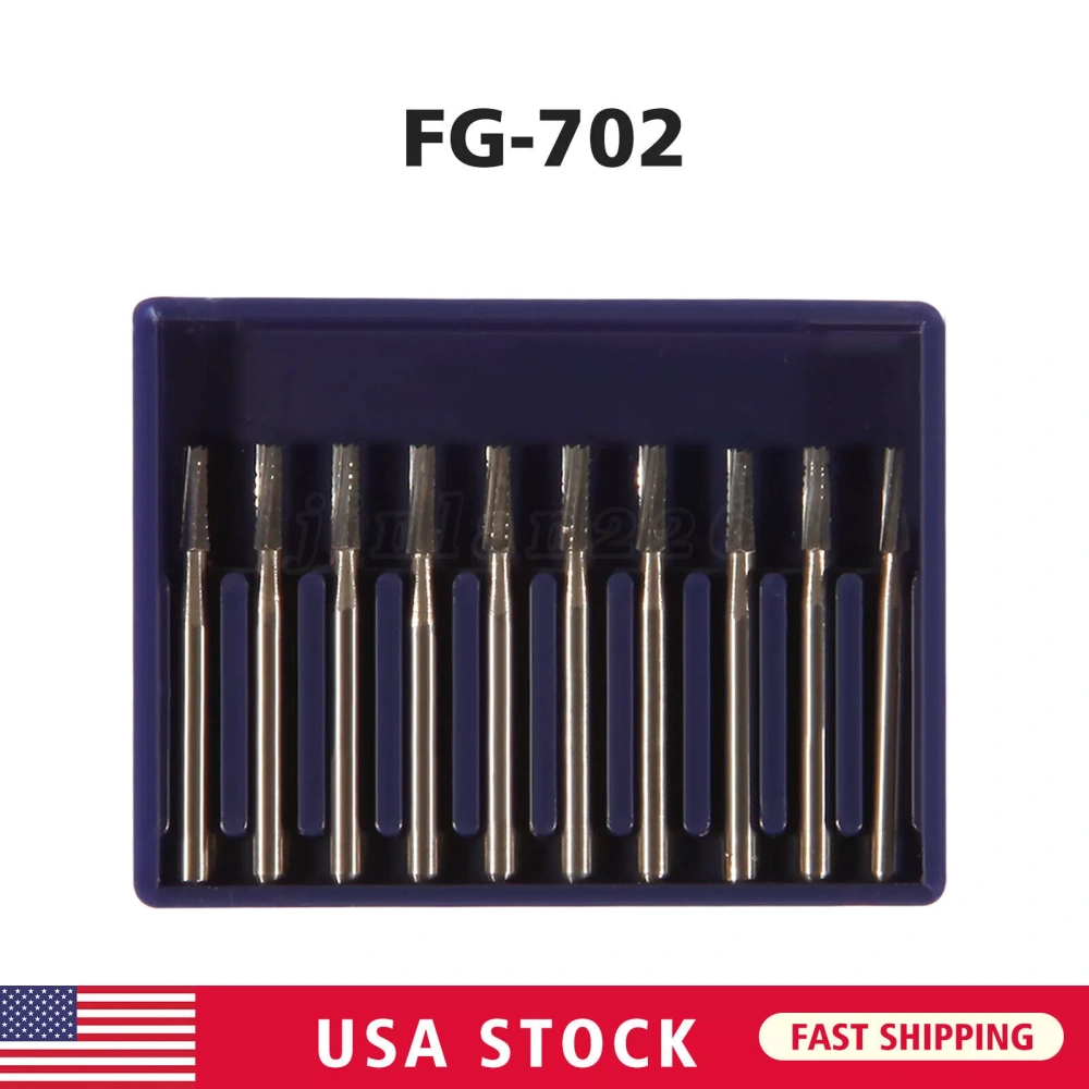 10pcs packing Dental Carbide Burs for High Speed Handpiece FG 1.6mm