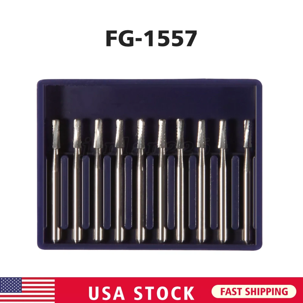 10pcs packing Dental Carbide Burs for High Speed Handpiece FG 1.6mm