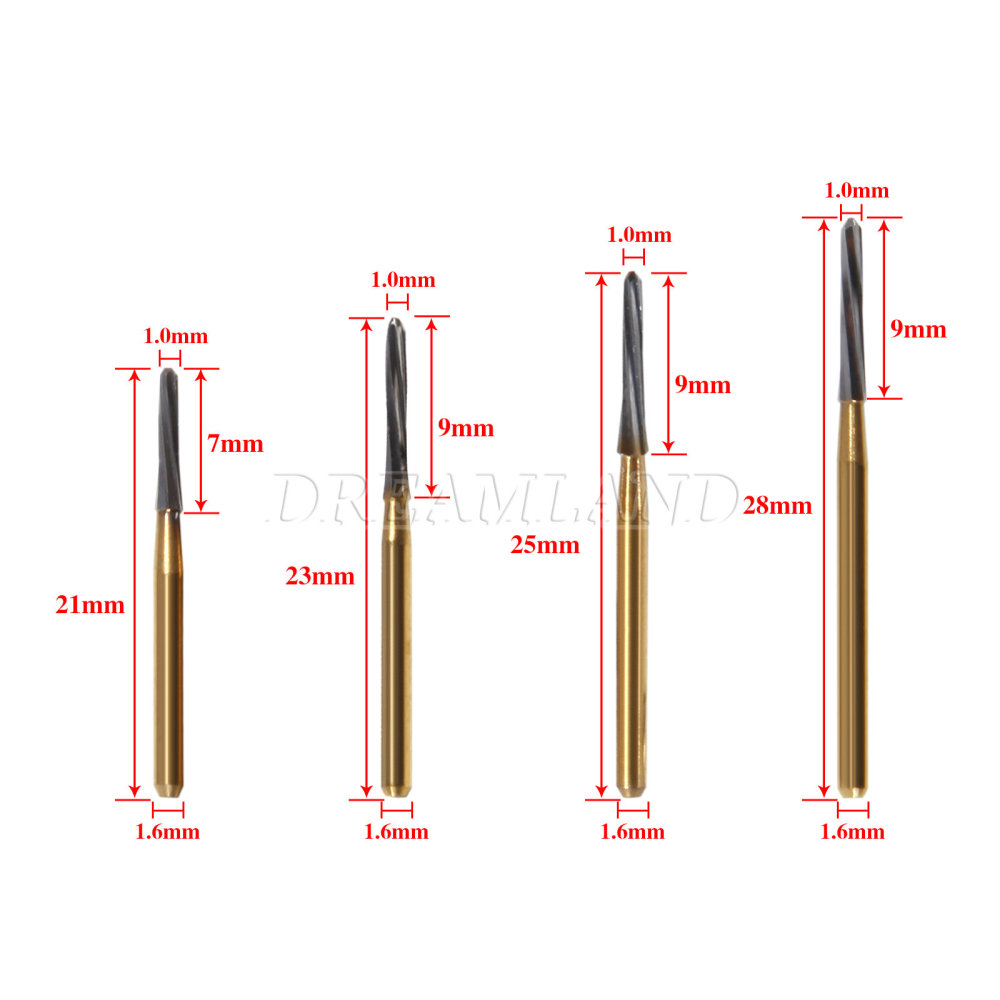 5pcs Dental Endodontic bur Tungsten Carbide Burs FG Endo-Z 152 21/25/28mm 31mm