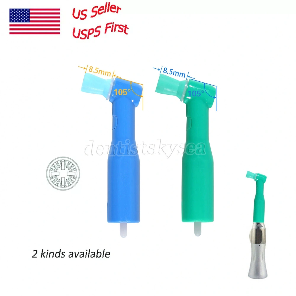 100pcs Dental Disposable Prophy Angles Top Quality Latex Free Soft/ Firm 90