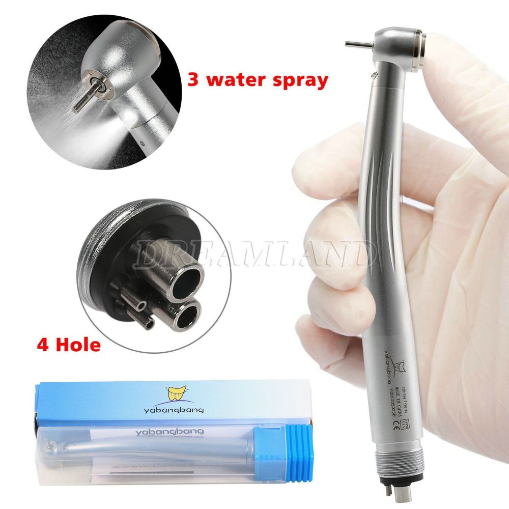 20 pcs  yabangbang Dental LED 3 water Spray High Speed Handpiece E-Generator 4 holes for george