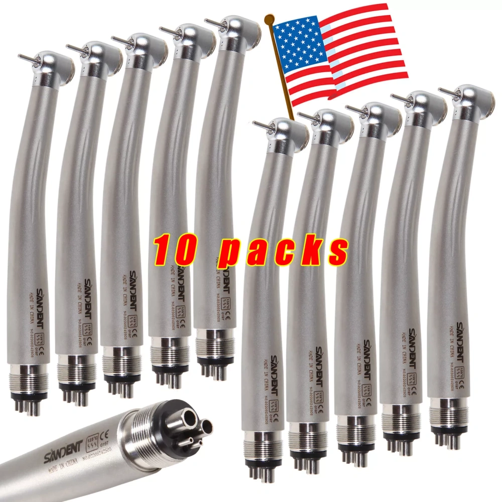 NSK Style Dental High Speed Handpiece Push Button Type 4Hole SANDENT PANA M4