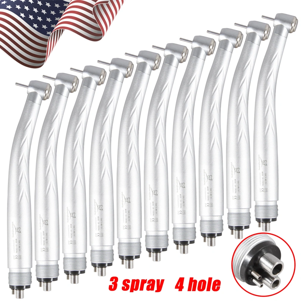 Dental 3 Spray High Speed Handpiece Turbine NSK Style 4 Hole standard head