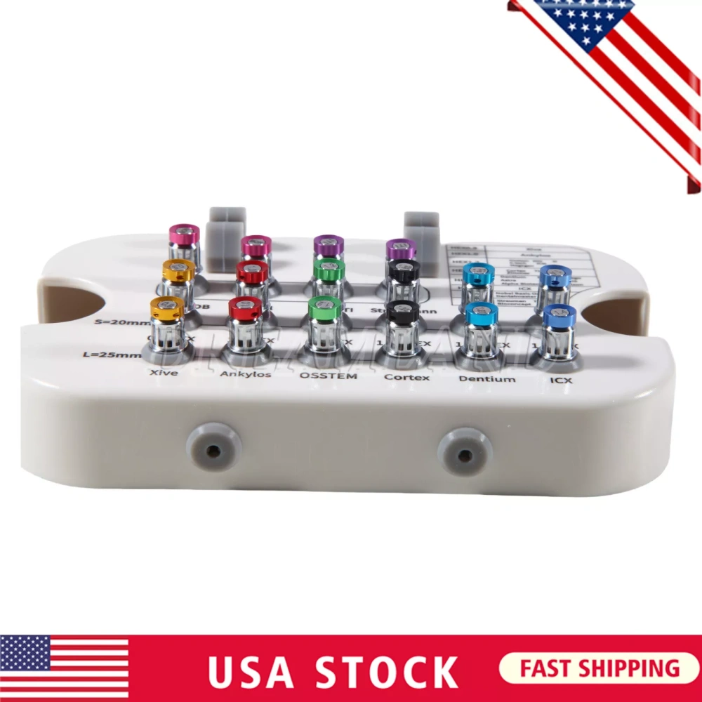 Dental Universal Implant Prosthetic Kit Torque Wrench Screw Drivers Remover