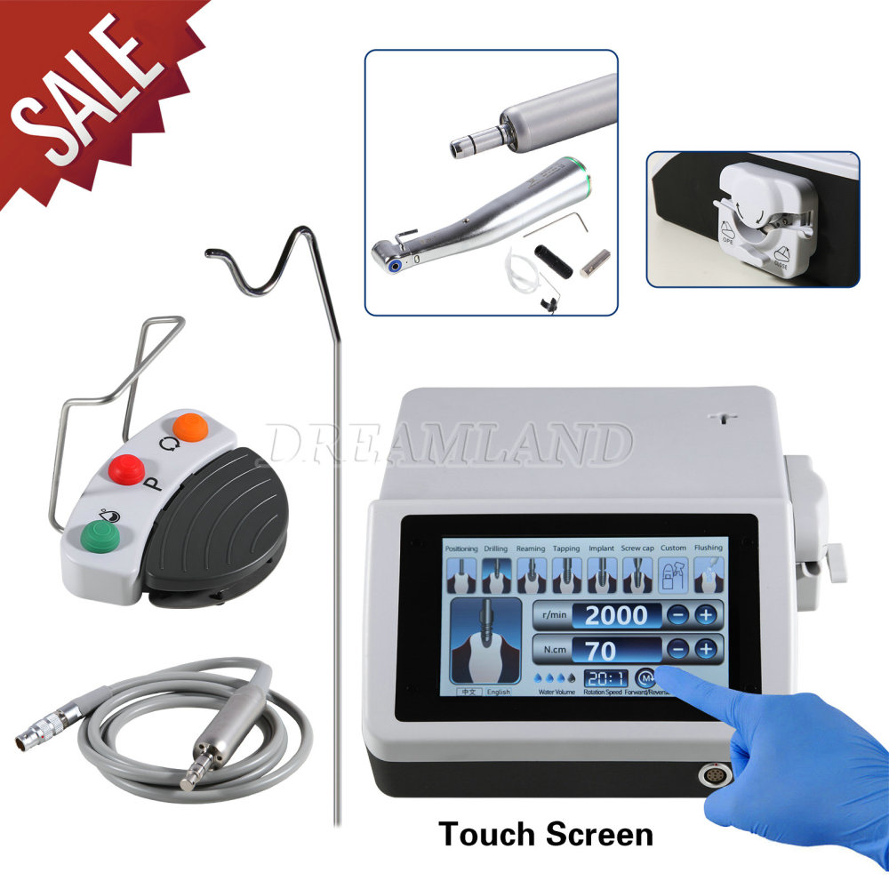 Dental Implant Surgical Brushless Motor +20:1 Handpiece touch screen