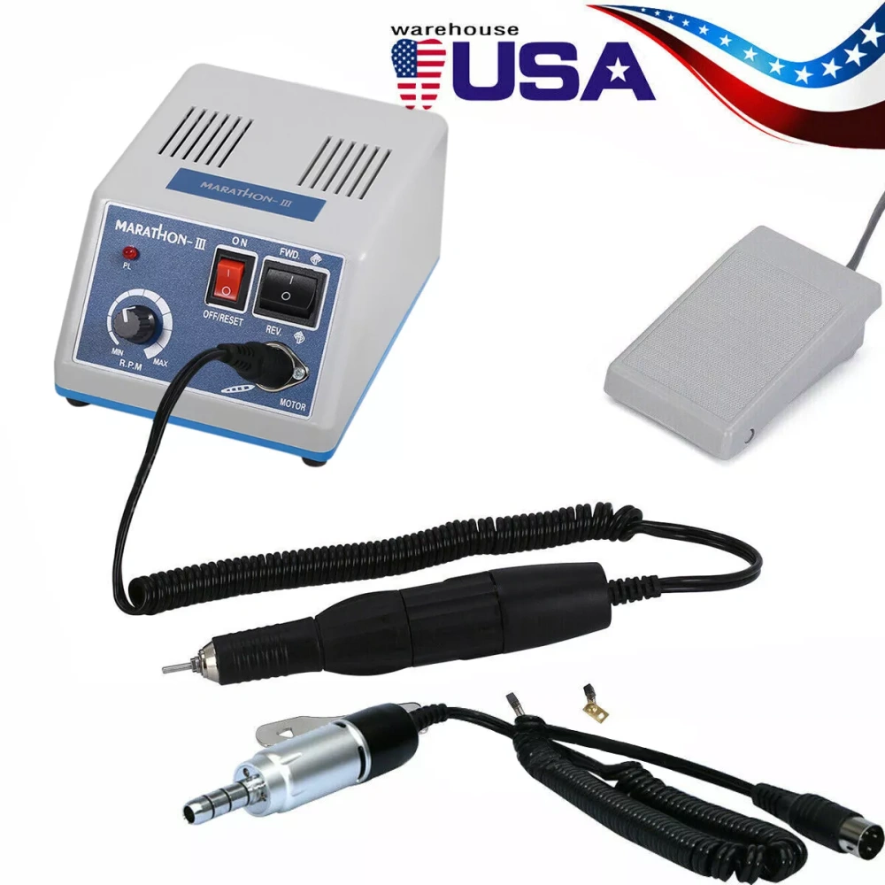 10 sets Dental Lab Marathon Electric Micromotor Polishing Unit + 35K rpm E-type Handpiece