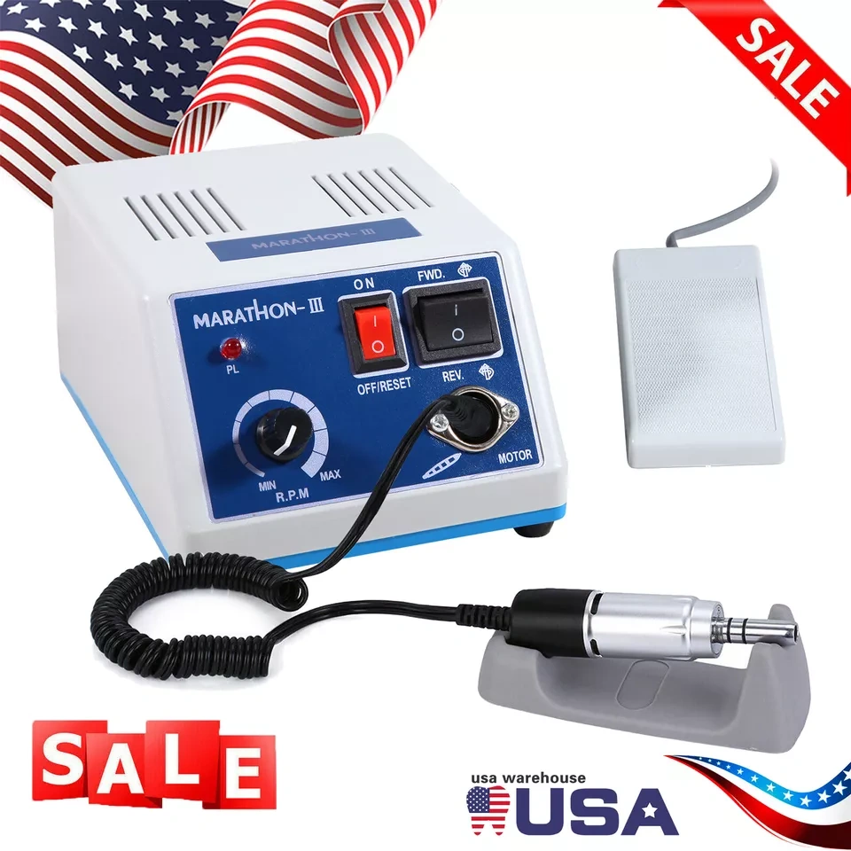 10 sets Dental Lab Marathon Electric Micromotor Polishing Unit + 35K rpm E-type Handpiece