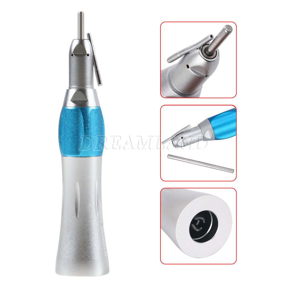 Dental 1:1 Surgical Straight Nose Cone Low Speed Handpiece w/ Irrigation Pipe