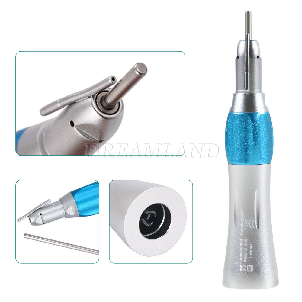 Dental 1:1 Surgical Straight Nose Cone Low Speed Handpiece w/ Irrigation Pipe