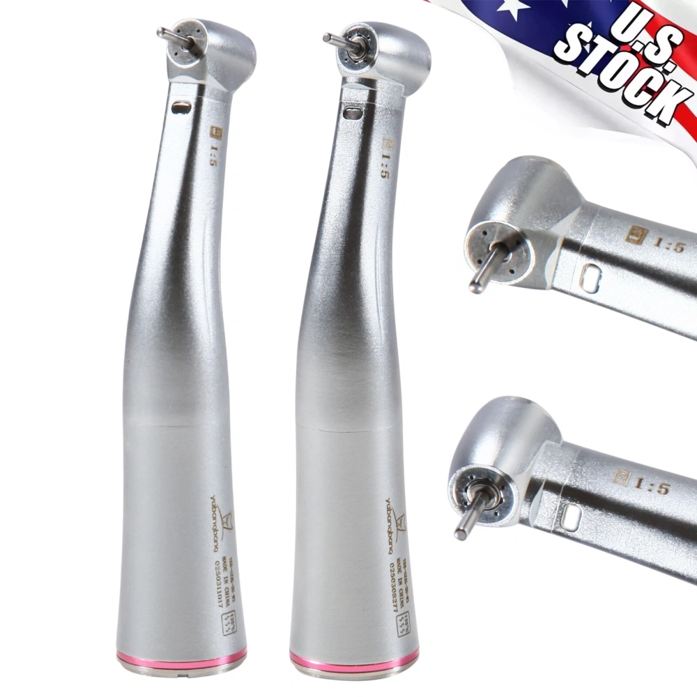 Dental 1:5 Increasing Contra Angle Handpiece fit NSK Electric E-type Motor  standard head/ Mini head