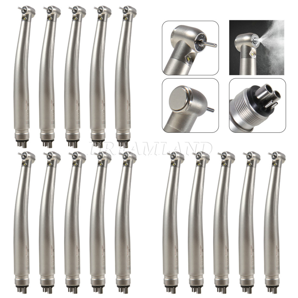 Dental yabangbang LED E-generator Fiber Optic High Speed Turbine Handpiece 4Hole standard head