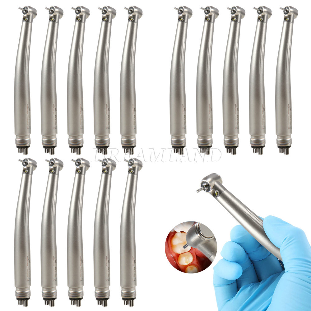 Dental yabangbang LED E-generator Fiber Optic High Speed Turbine Handpiece 4Hole standard head
