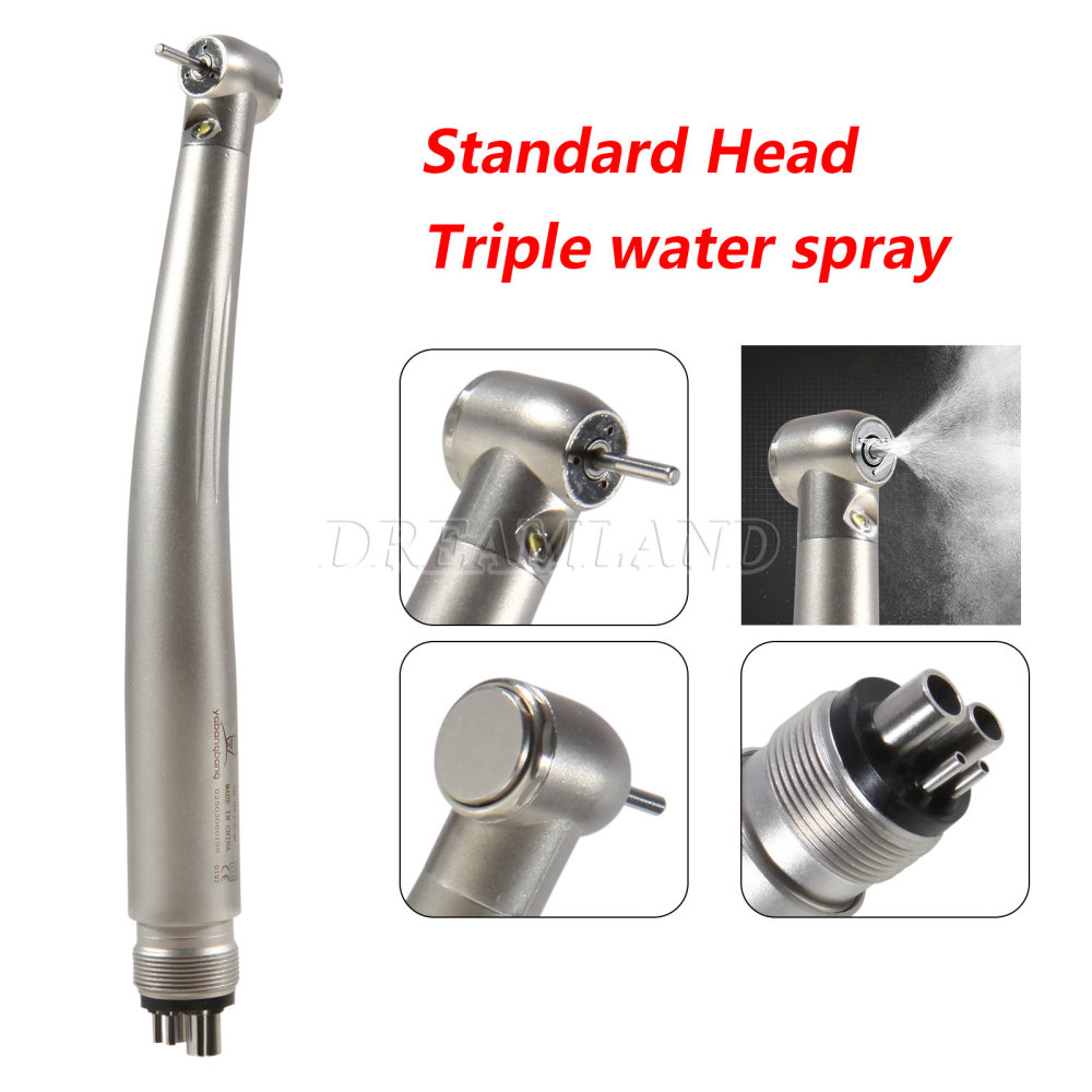 Dental yabangbang LED E-generator Fiber Optic High Speed Turbine Handpiece 4Hole standard head