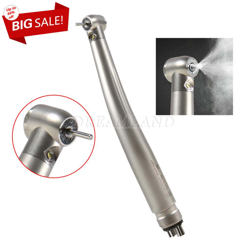 Dental yabangbang LED E-generator Fiber Optic High Speed Turbine Handpiece 4Hole standard head