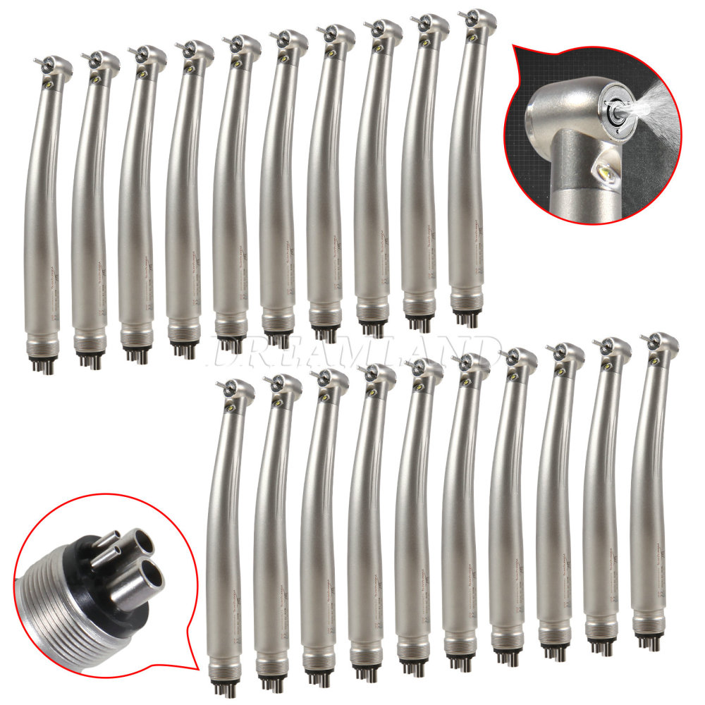 Dental yabangbang LED E-generator Fiber Optic High Speed Turbine Handpiece 4Hole standard head