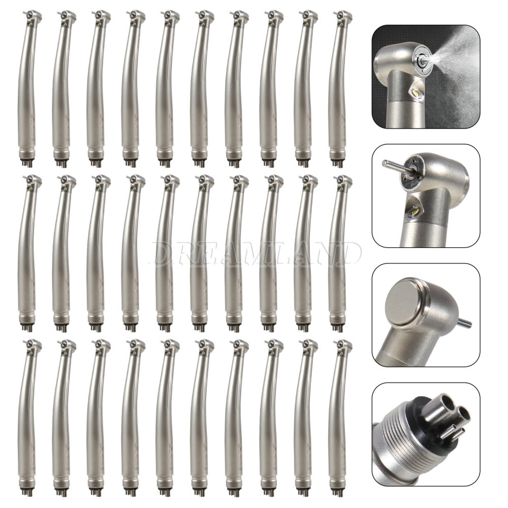 Dental yabangbang LED E-generator Fiber Optic High Speed Turbine Handpiece 4Hole standard head
